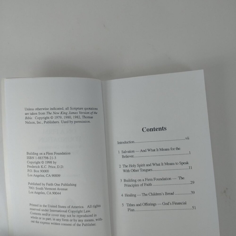 Building On A Firm Foundation By Frederick K. C .Price - Picture 3 of 4